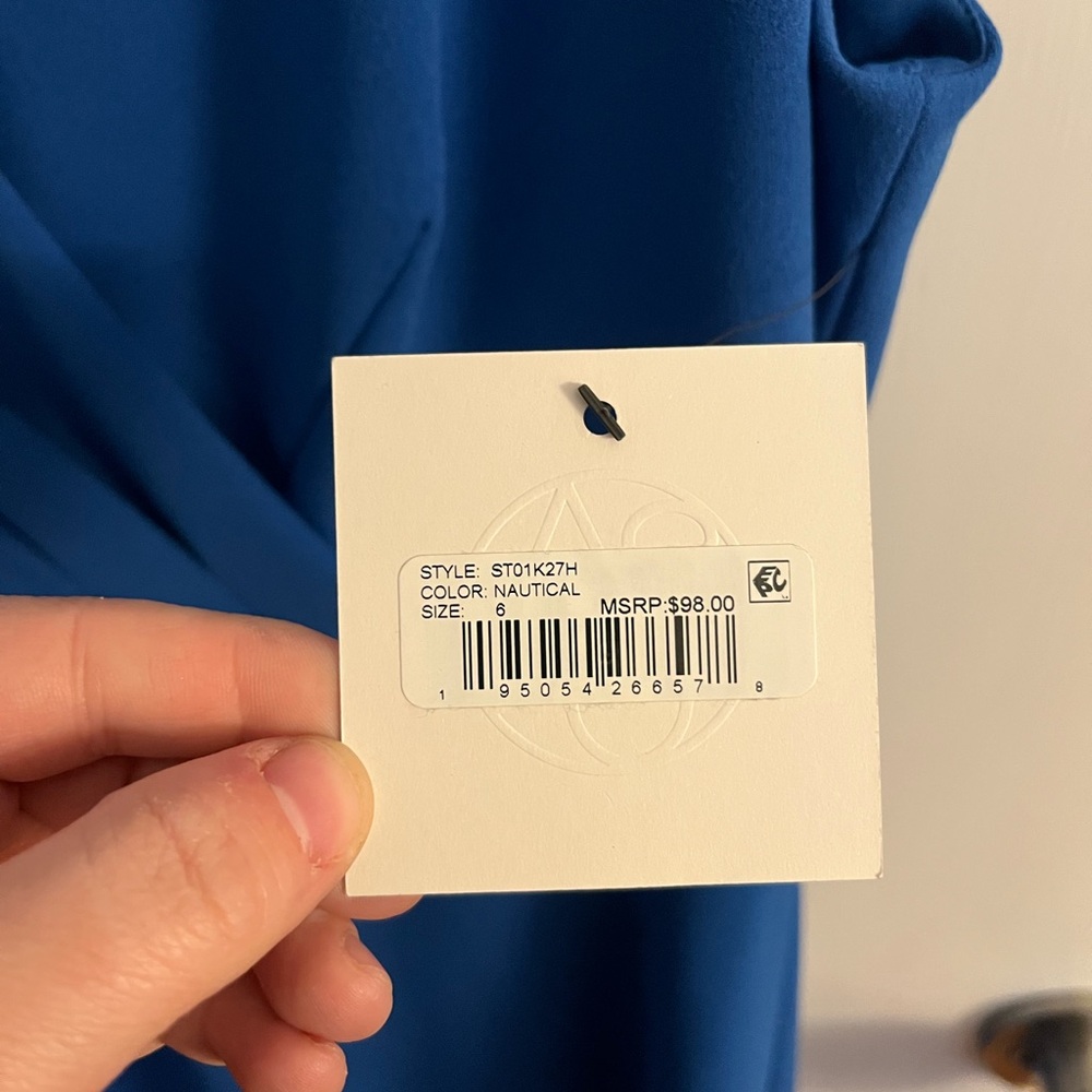 NWT Blue Dress - size 6 - Picture 3 of 5